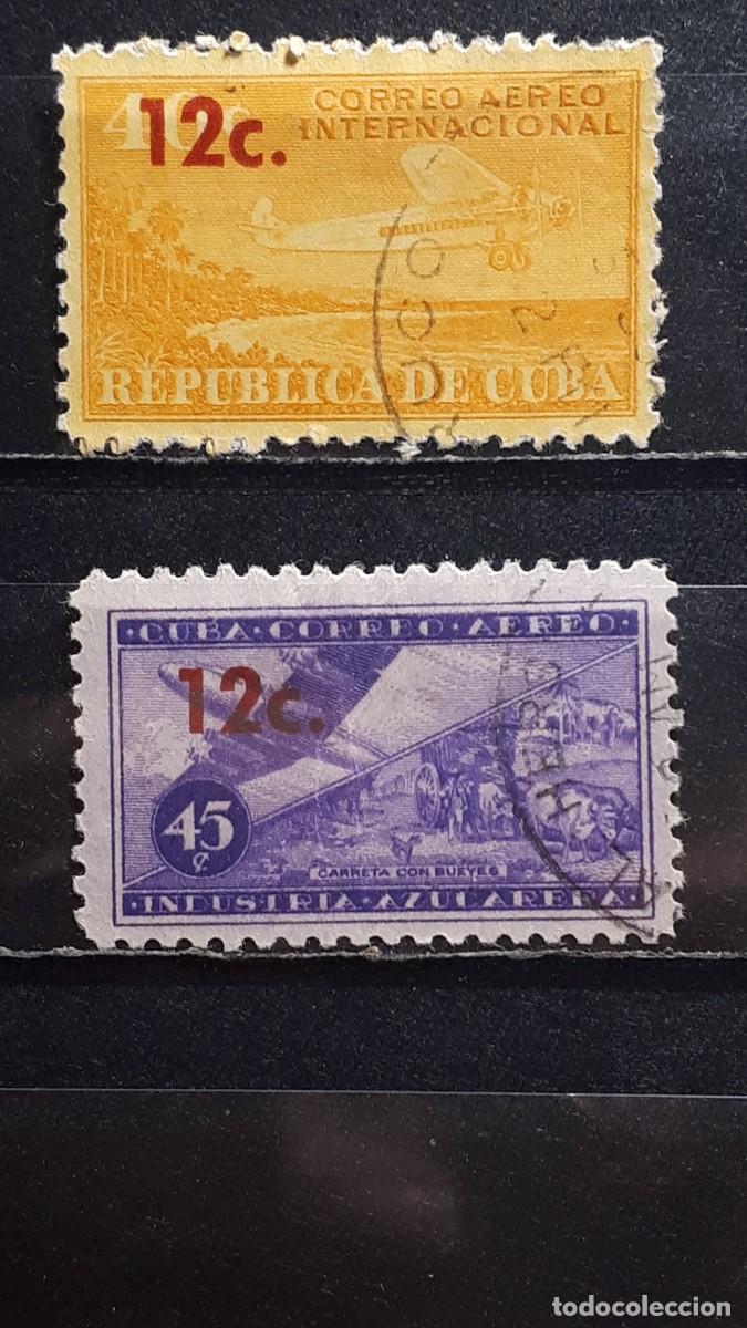 Sellos: CUBA. A&Ntilde;O 1960. &deg;. YVERT A&eacute;reo 200/1