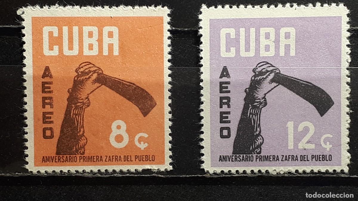 Sellos: CUBA. A&Ntilde;O 1962. *. YVERT A&eacute;reo 237/8