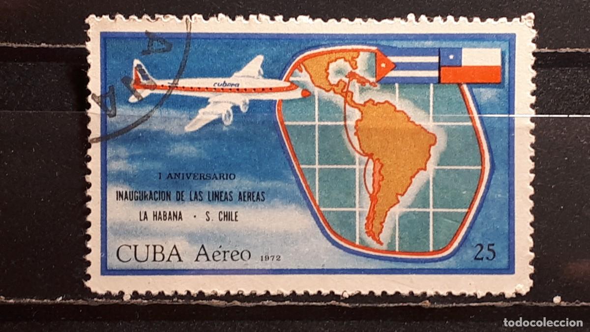 Sellos: CUBA. A&Ntilde;O 1972. &deg;. YVERT A&eacute;reo 253