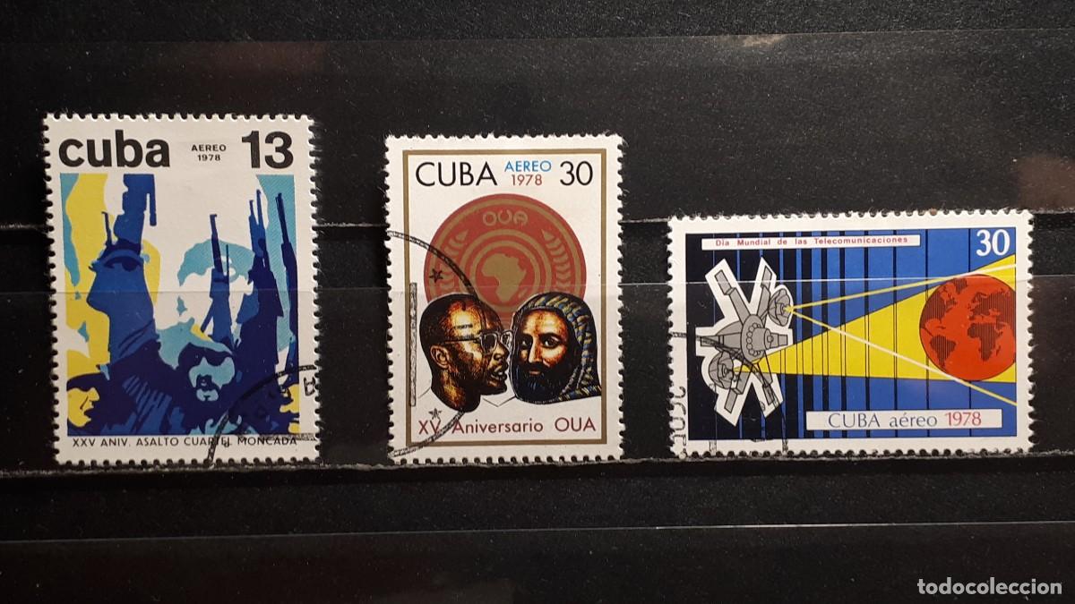 Sellos: CUBA. A&Ntilde;O 1978. &deg;. YVERT A&eacute;reo 284, 285, 290