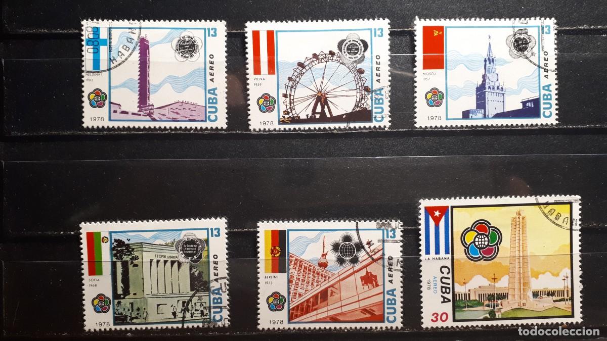 Sellos: CUBA. A&Ntilde;O 1978. &deg;. YVERT A&eacute;reo 292/7