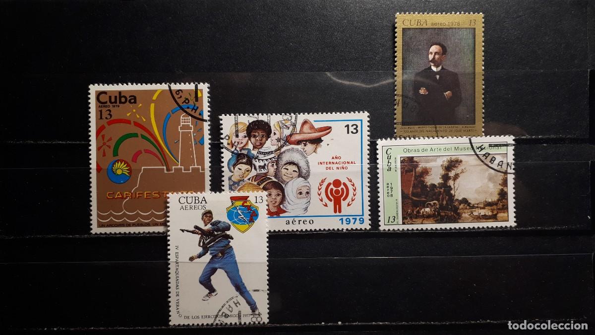 Sellos: CUBA. A&eacute;reo lote a catalogar &deg;.