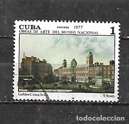 Sellos: 1977: Pinturas del Museo Nacional - &rdquo;Golden cross inn.&rdquo;. S. Scott (CTO)