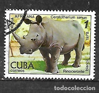 Sellos: 1978: Animales del zoo de La Habana - Rinoceronte (CTO)