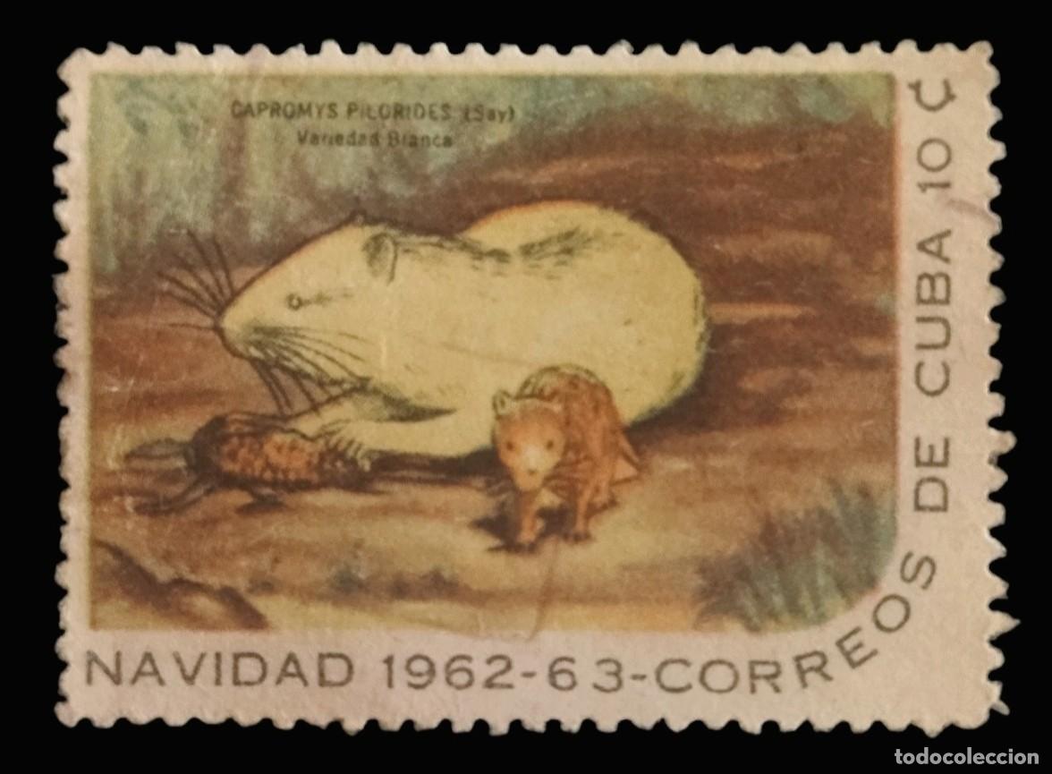 Sellos: CUBA 1962 Navidad. USADO.