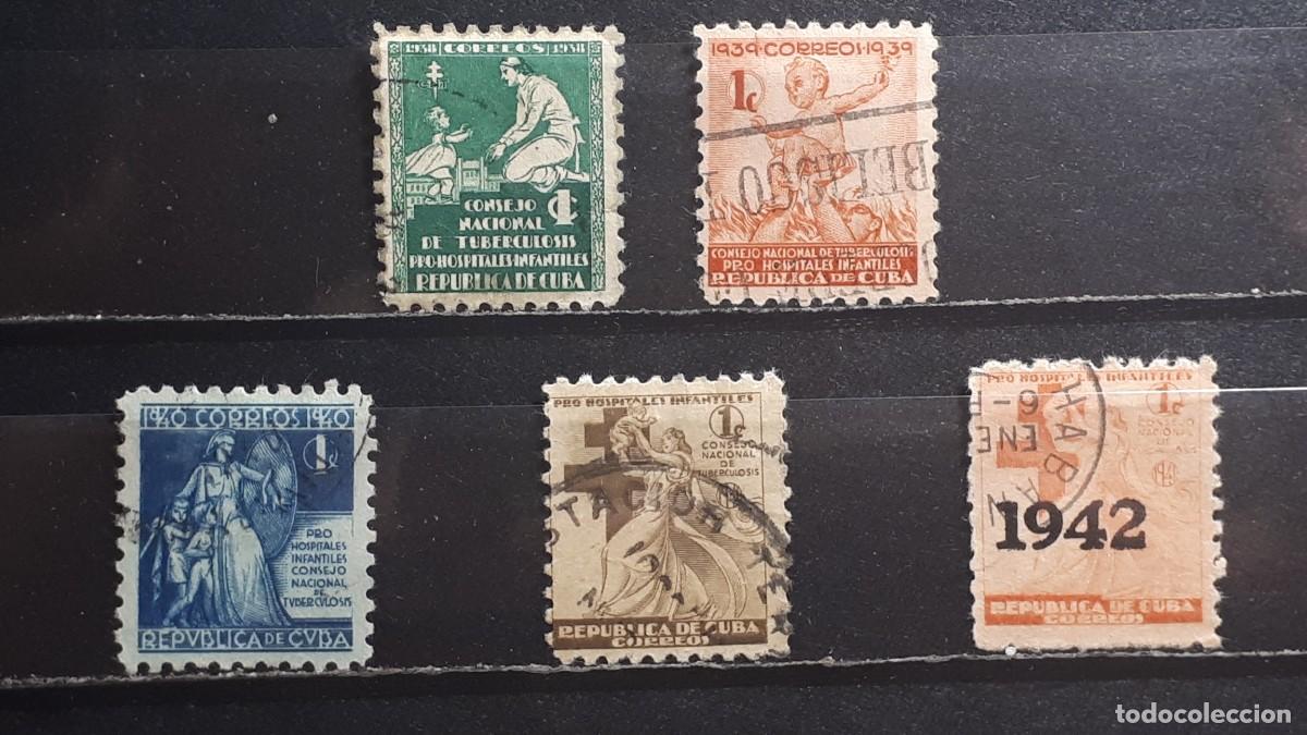 Sellos: CUBA. A&Ntilde;O 1938. &deg;. YVERT beneficencia 1/5