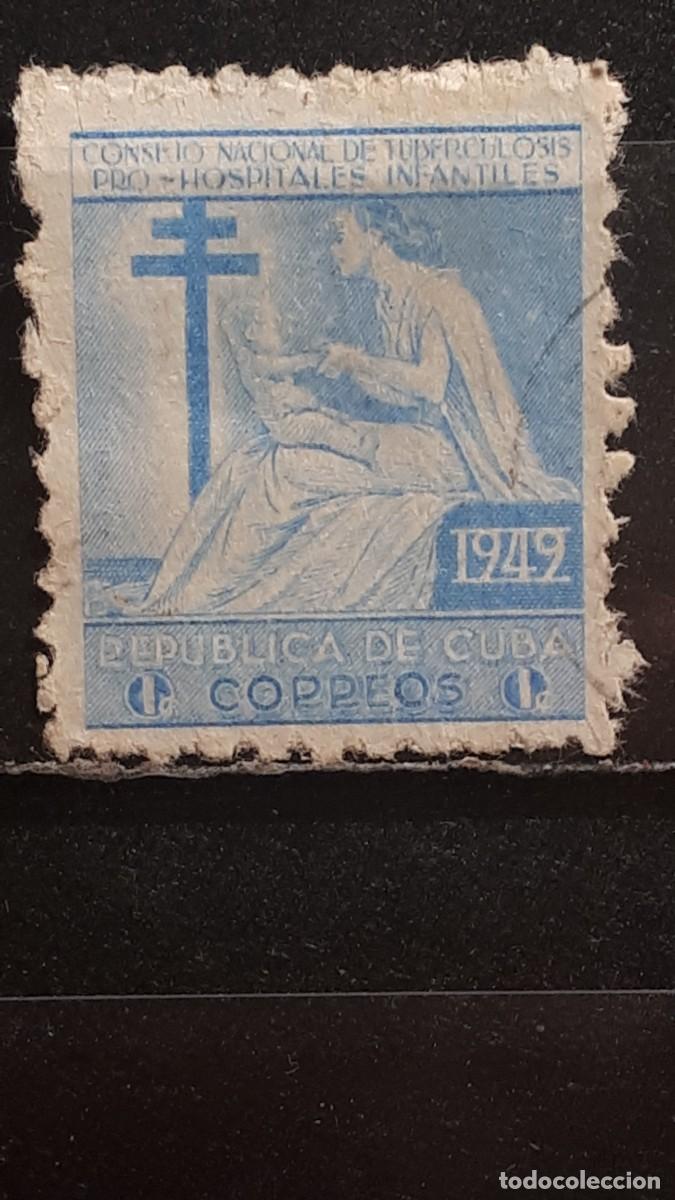 Sellos: CUBA. A&Ntilde;O 1949. &deg;. YVERT 9 beneficencia.