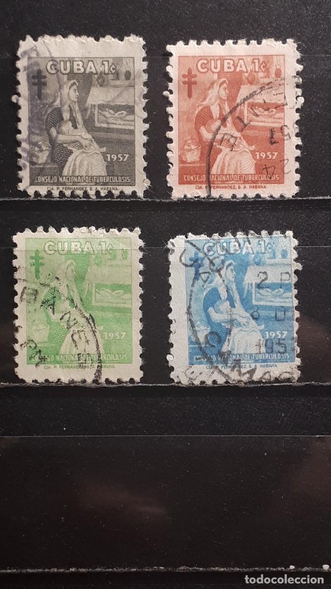 Sellos: CUBA. A&Ntilde;O 1957. &deg;. YVERT 32/5. beneficencia.