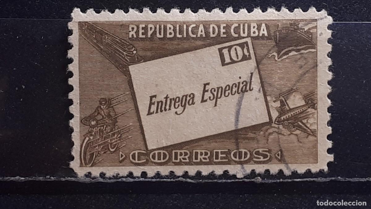 Sellos: CUBA. A&Ntilde;O 1945. &deg;. YVERT 10. Urgente