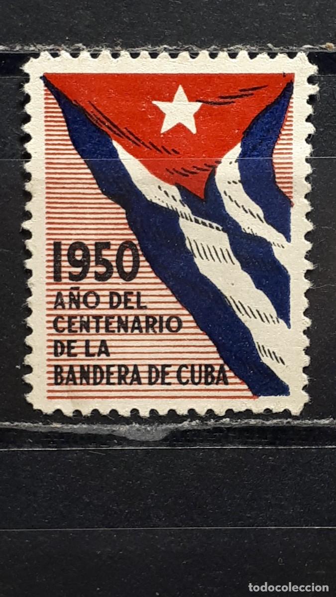 Sellos: CUBA. A&Ntilde;O 1950. Vi&ntilde;eta con fijasellos