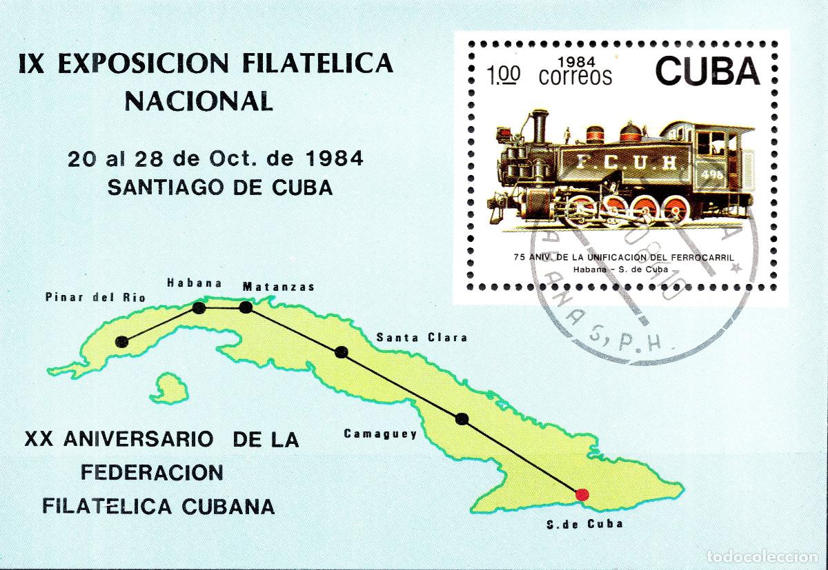 Sellos: CUBA 1984 STAMP MICHEL CU BL87