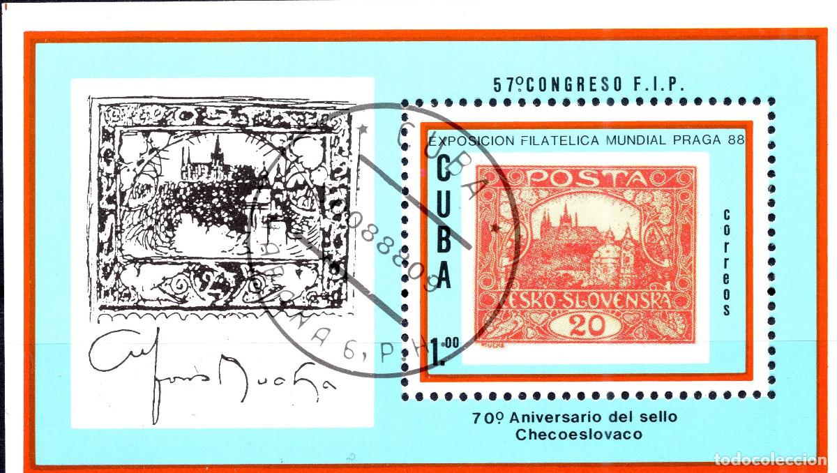 Sellos: CUBA 1988 STAMP MICHEL CU BL112