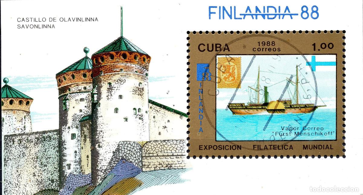 Sellos: CUBA 1988 STAMP MICHEL CU BL105