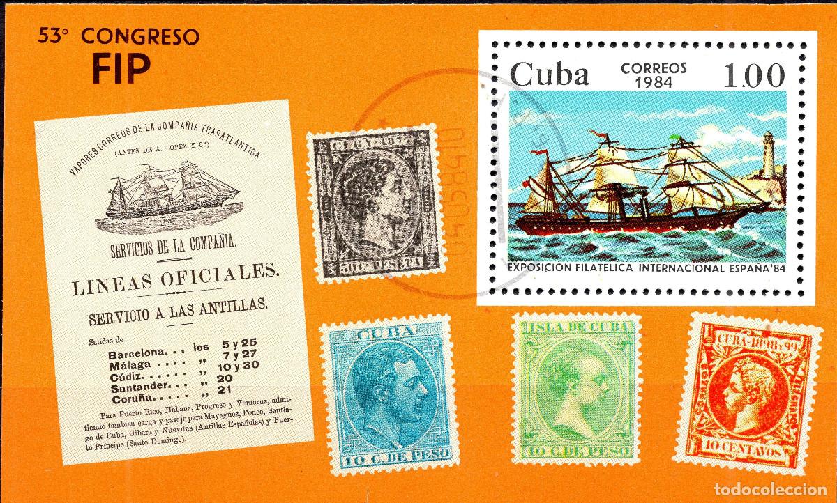 Sellos: CUBA 1984 STAMP MICHEL CU BL82