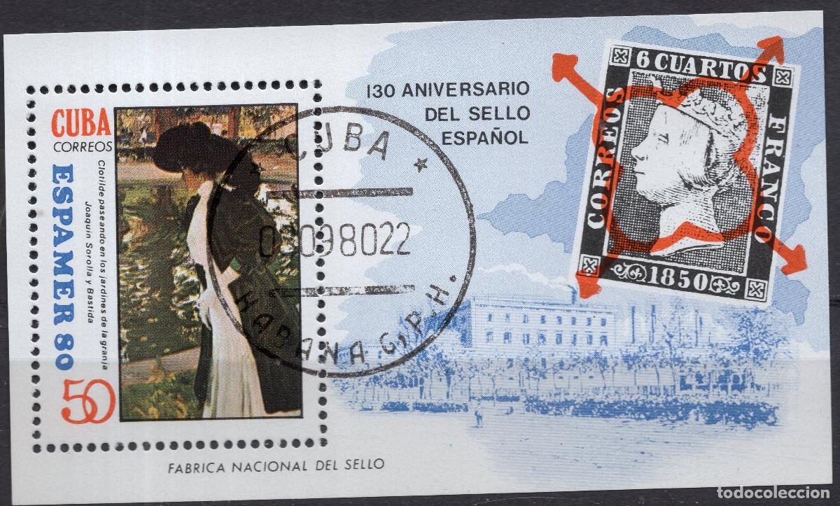 Sellos: CUBA 1980 STAMP MICHEL CU BL63