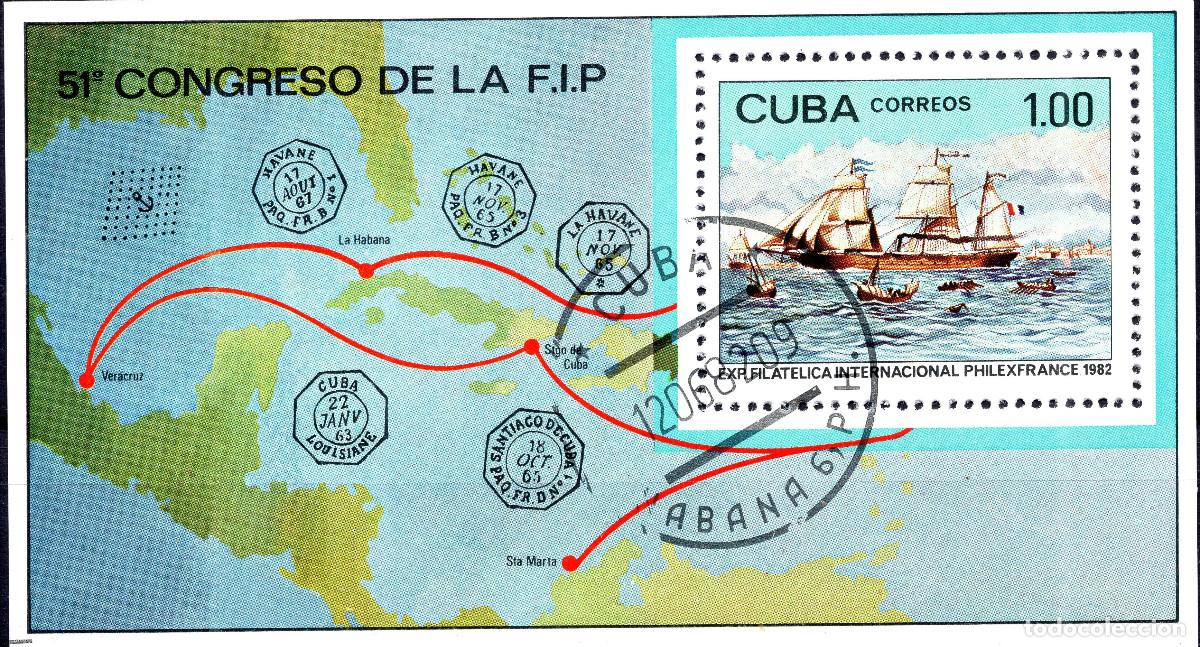 Sellos: CUBA 1982 STAMP MICHEL CU BL72