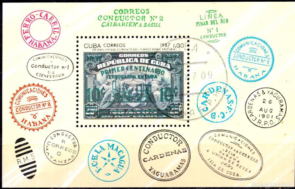 Sellos: CUBA 1987 STAMP MICHEL CU BL103