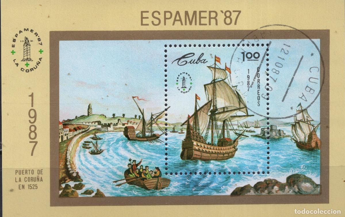 Sellos: CUBA 1987 STAMP MICHEL CU BL101
