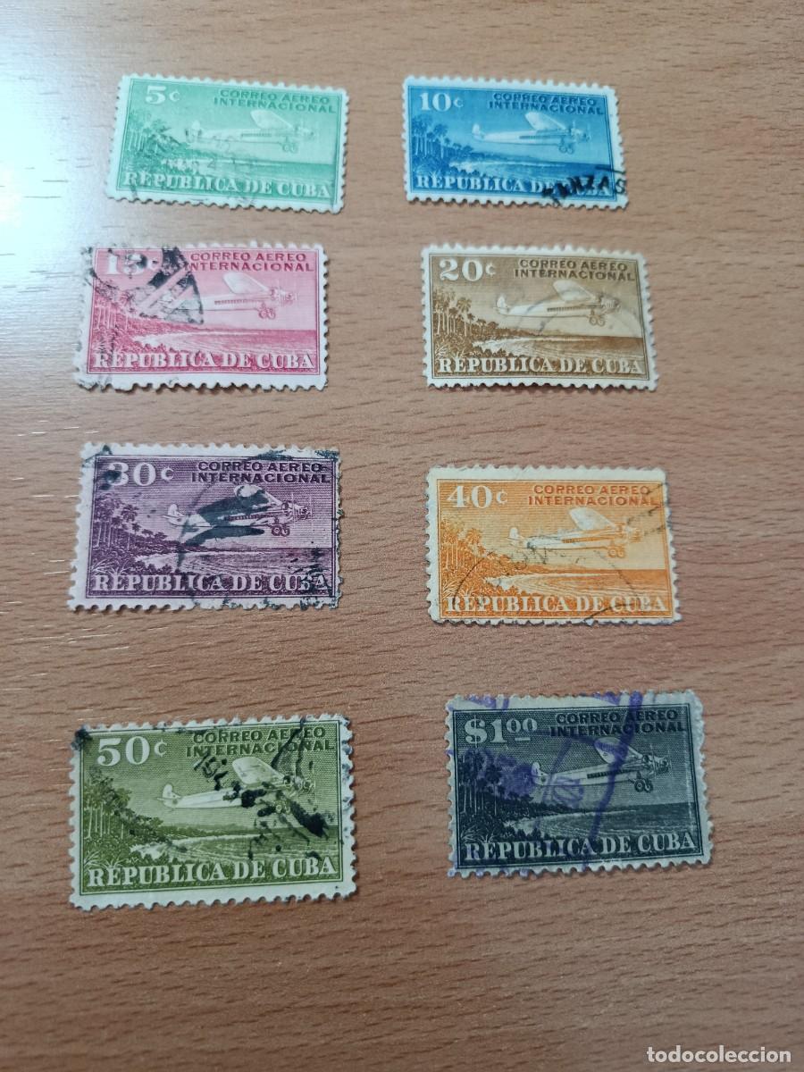 Sellos: Sellos Cuba 1931 correo a&eacute;reo internacional.