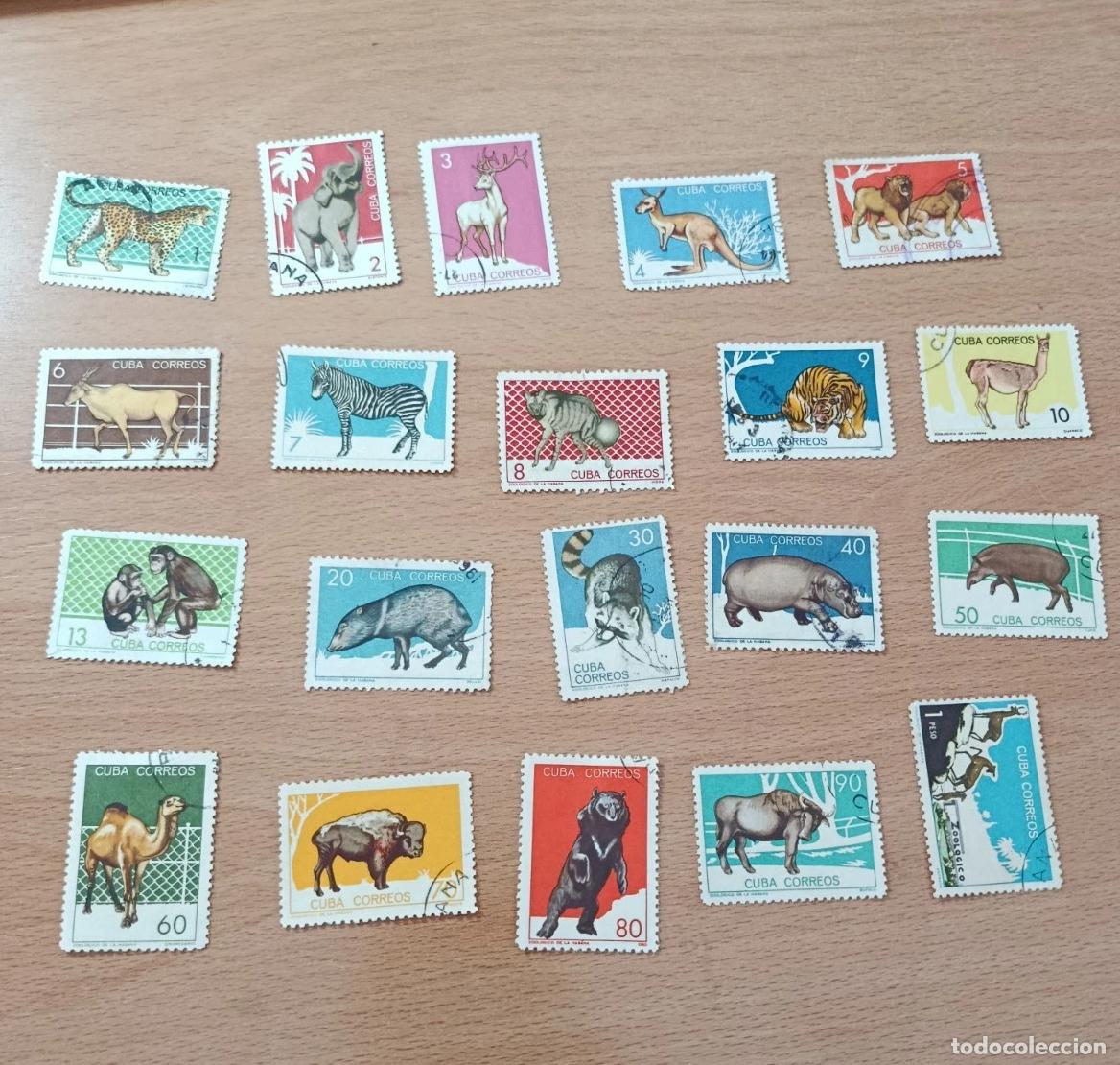 Sellos: Sellos Cuba1964, Zool&oacute;gico de la Habana. Serie completa.