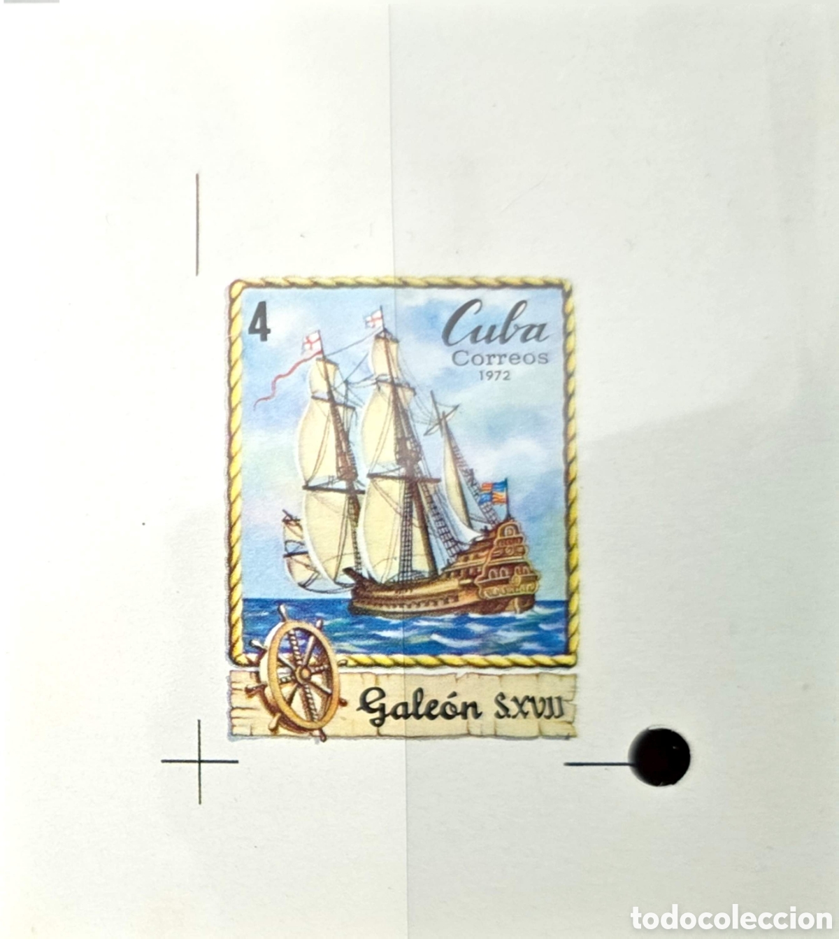Sellos: CA)Cuba &middot; 1972 &middot; 17th-Century Galleon