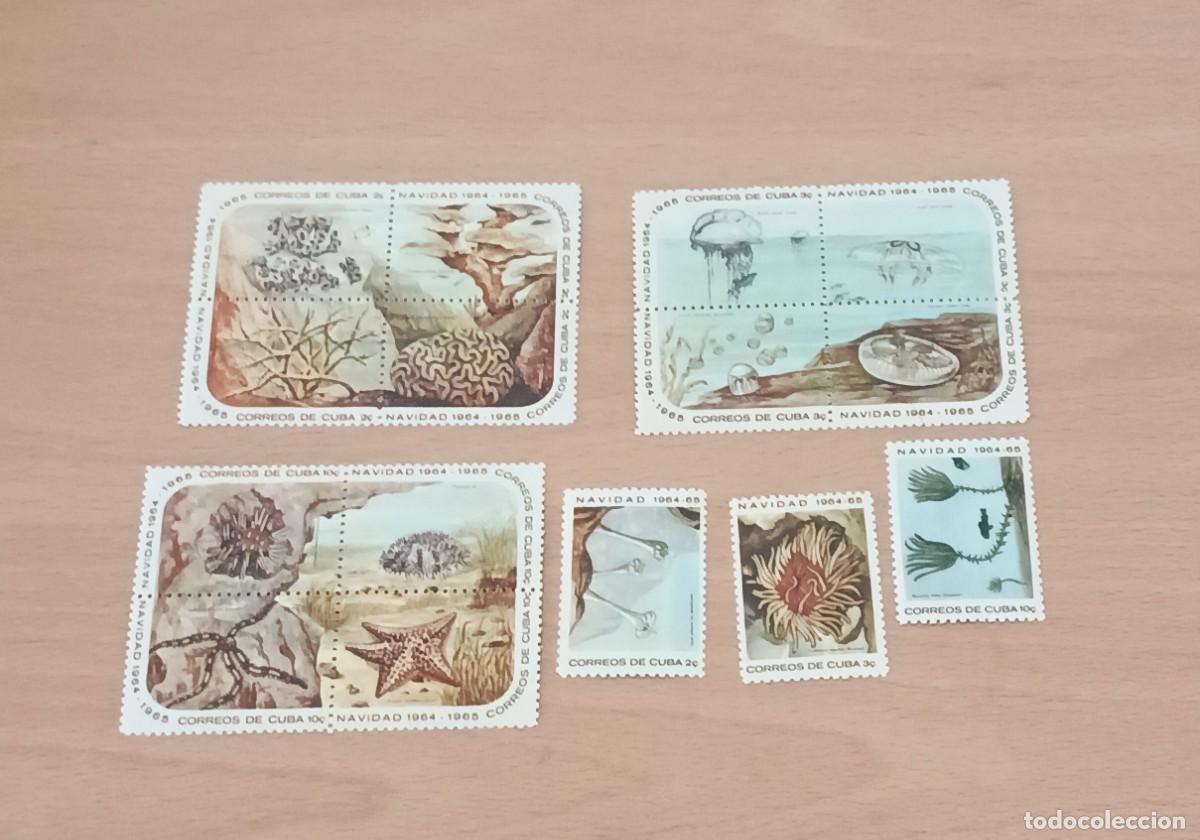 Sellos: Sellos Cuba 1964, Navidad, Fauna invertebrada.