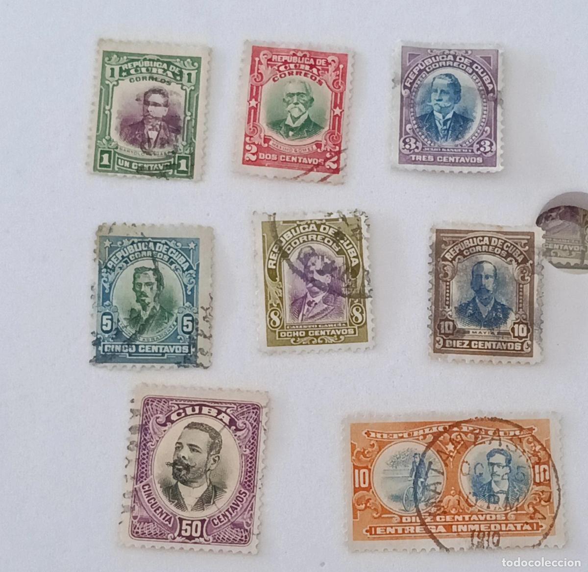 Sellos: Sellos Cuba 1910, Patriotas cubanos, Usados