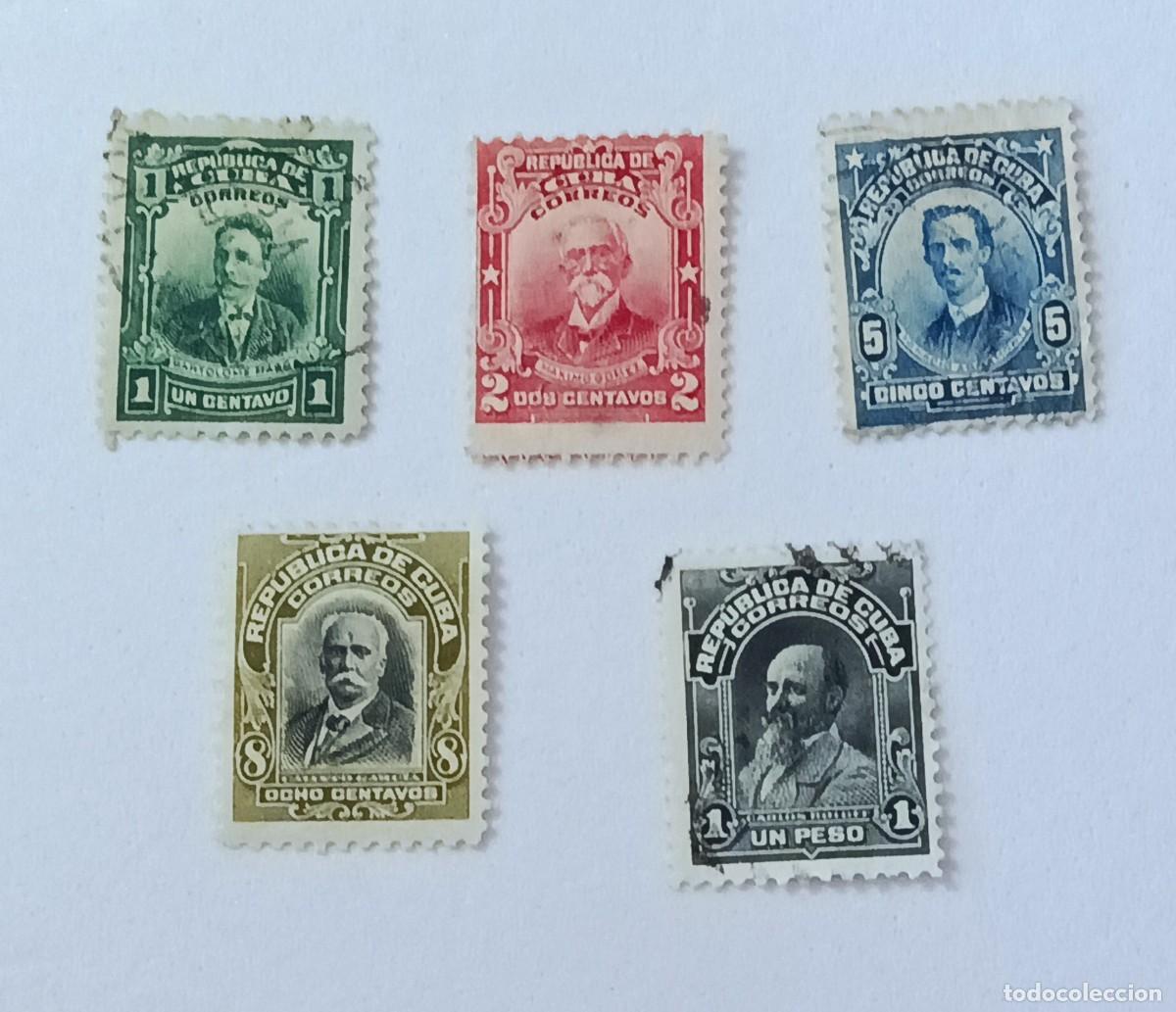 Sellos: Sellos Cuba 1911-1913.Patriotas cubanos. Nuevos y usados.