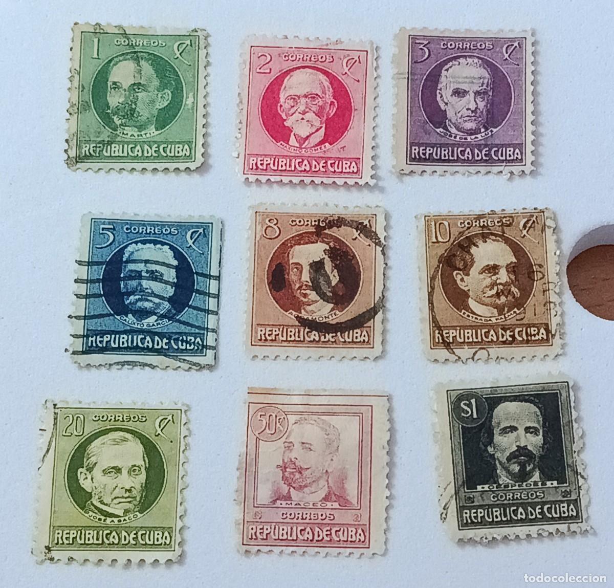 Sellos: Sellos Cuba 1917, patriotas cubanos. Serie completa.