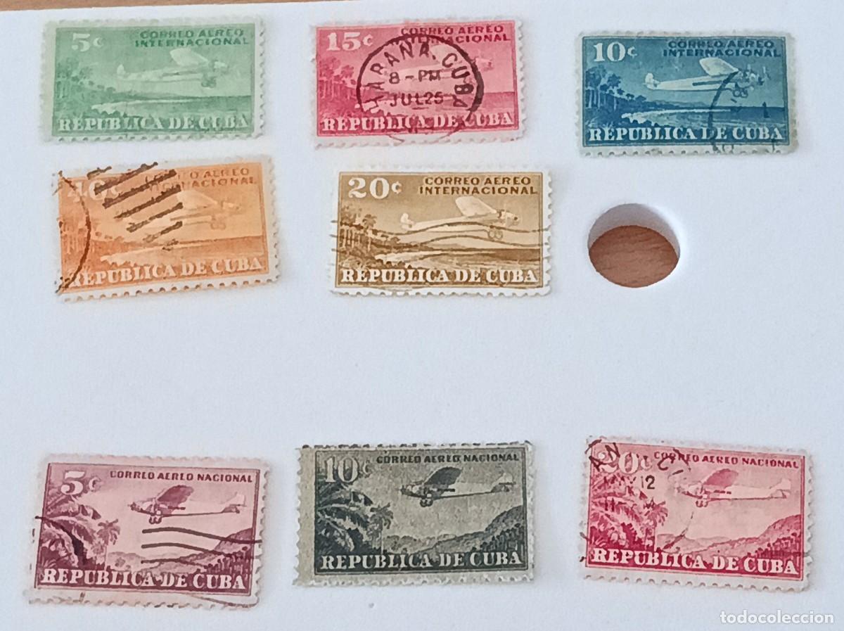 Sellos: Sellos Cuba 1931-1932, Correo a&eacute;reo Internacional y correo a&eacute;reo Nacional.