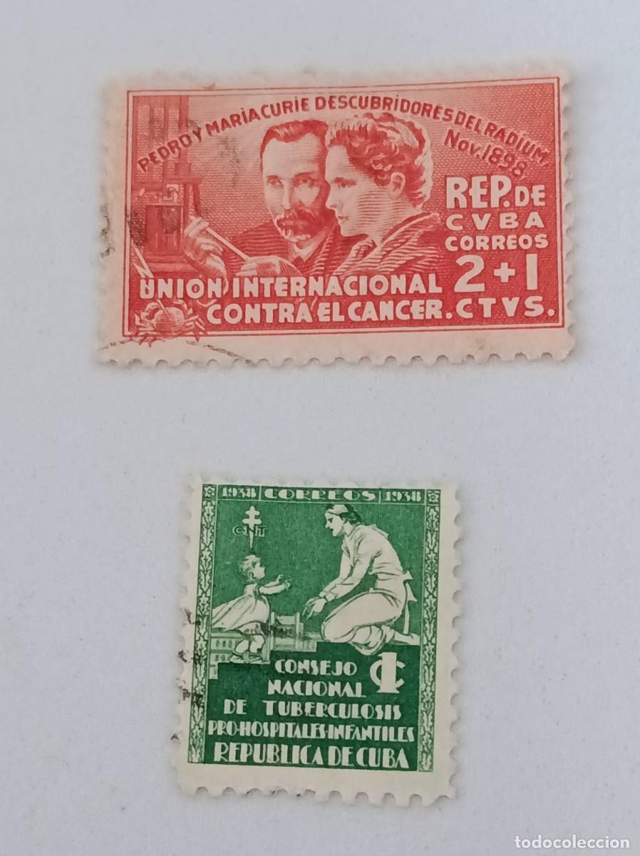 Sellos: Sellos Cuba 1938. XI aniv. del descubrimiento del radio y sobretasa postal.