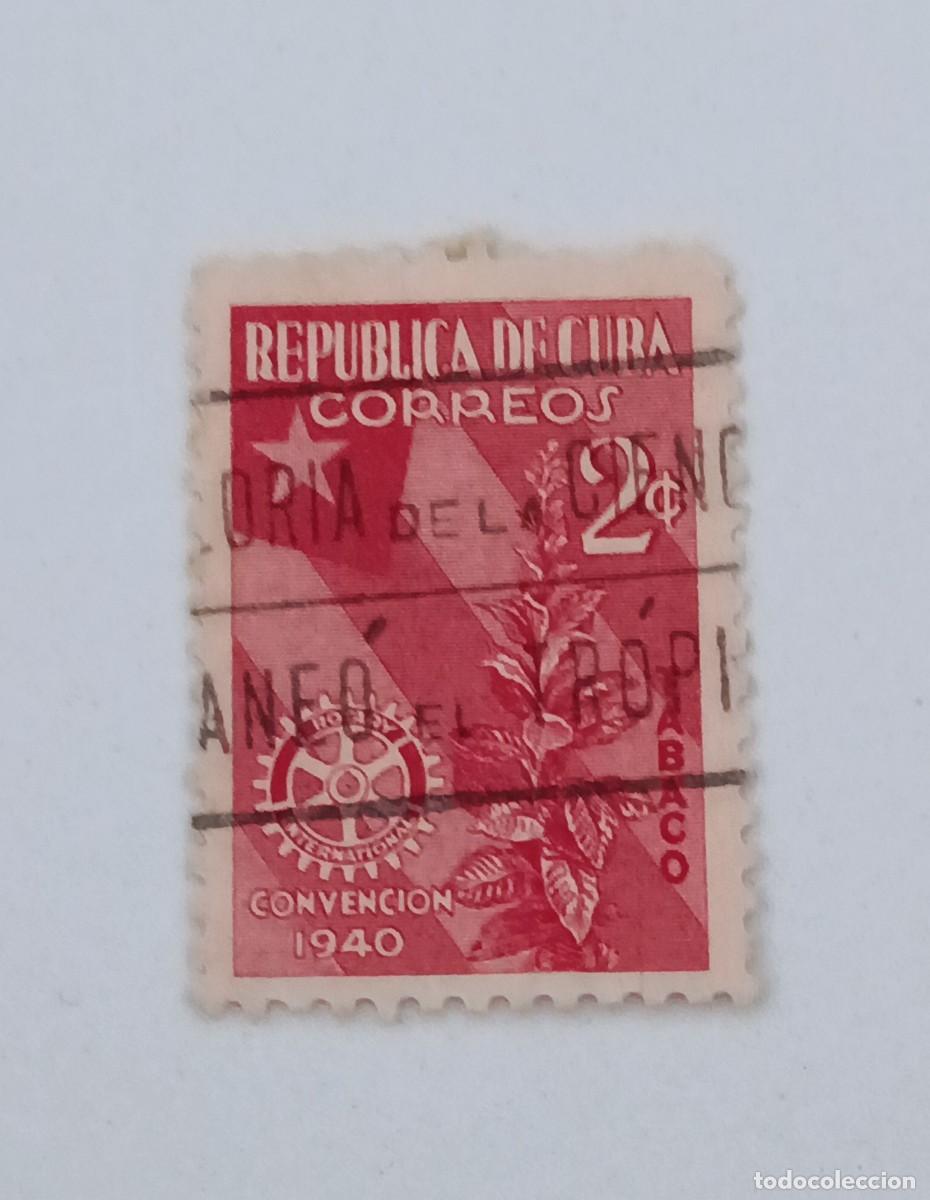 Sellos: Sello Cuba 1940. Convenci&oacute;n rotaria internacional.