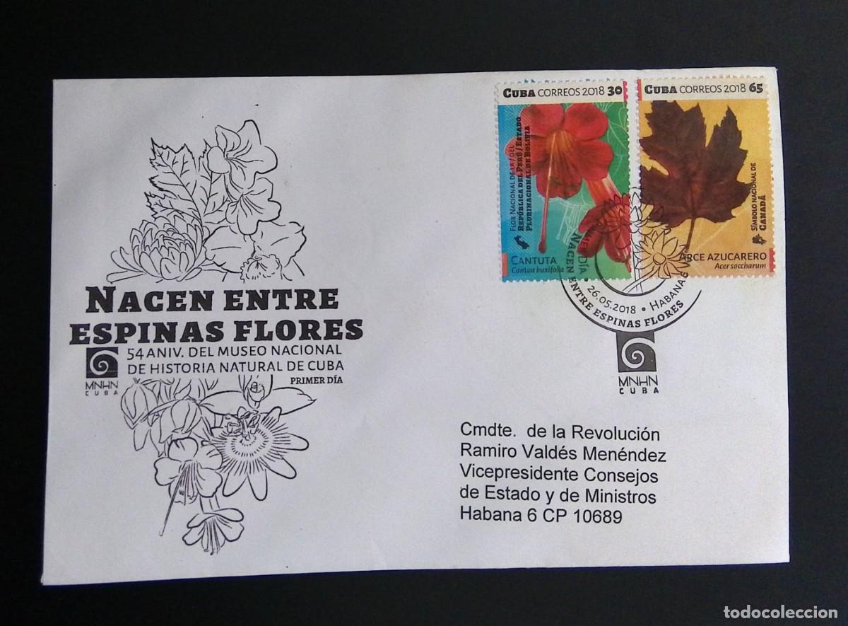 Sellos: KV)2018 CUBA, FIRST DAY COVER FOR THE 54TH ANNIVERSARY OF THE NATIONAL MUSEUM OF NATURAL HISTORY OF