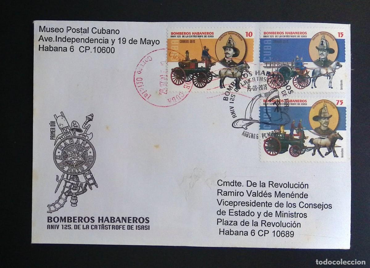Sellos: KV)2015 CUBA, FIRST DAY COVER FOR THE 125TH ANNIVERSARY OF THE ISASI CATASTROPHE DEDICATED TO THE HA