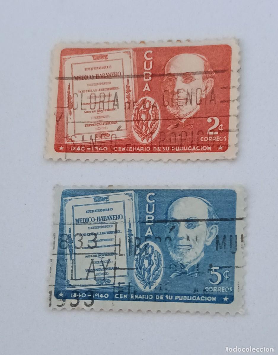 Sellos: Sellos Cuba 1940, Centenario Repertorio Medico Habanero.