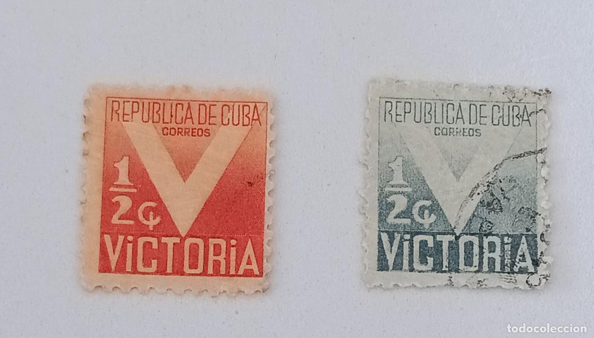 Sellos: Sellos Cuba, 1942-1944. Sobretasa postal.