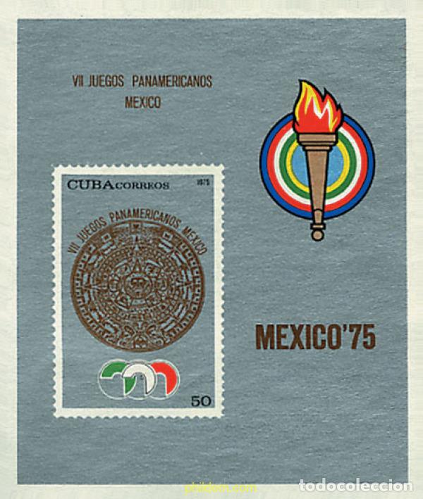 Briefmarken: 54252 MNH CUBA 1975 7 JUEGOS DEPORTIVOS PANAMERICANOS