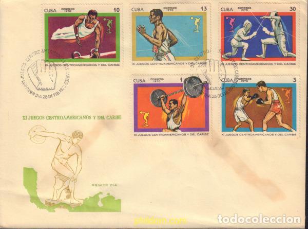 Sellos: 379236 MNH CUBA 1970 11 JUEGOS CENTROAMERICANOS
