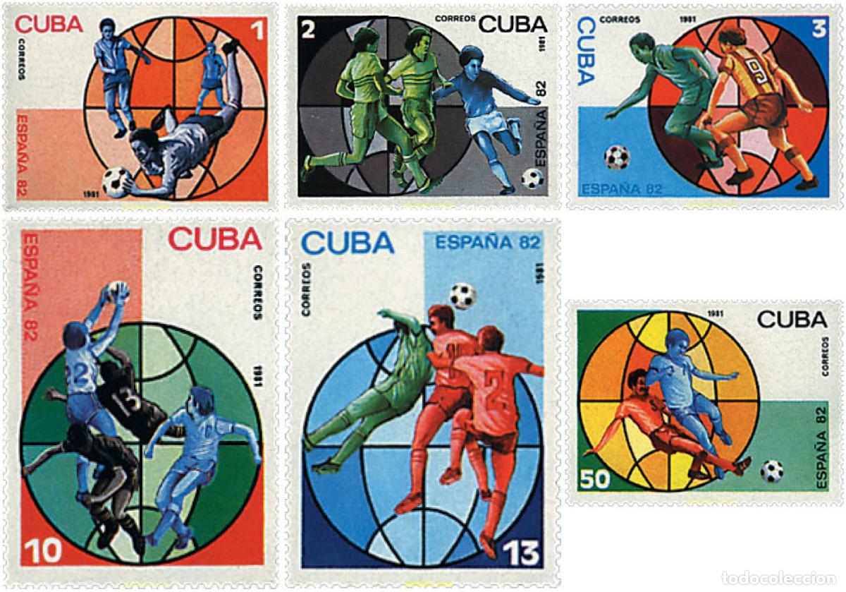 Sellos: 40989 MNH CUBA 1981 COPA DEL MUNDO DE FUTBOL. ESPA&Ntilde;A-82