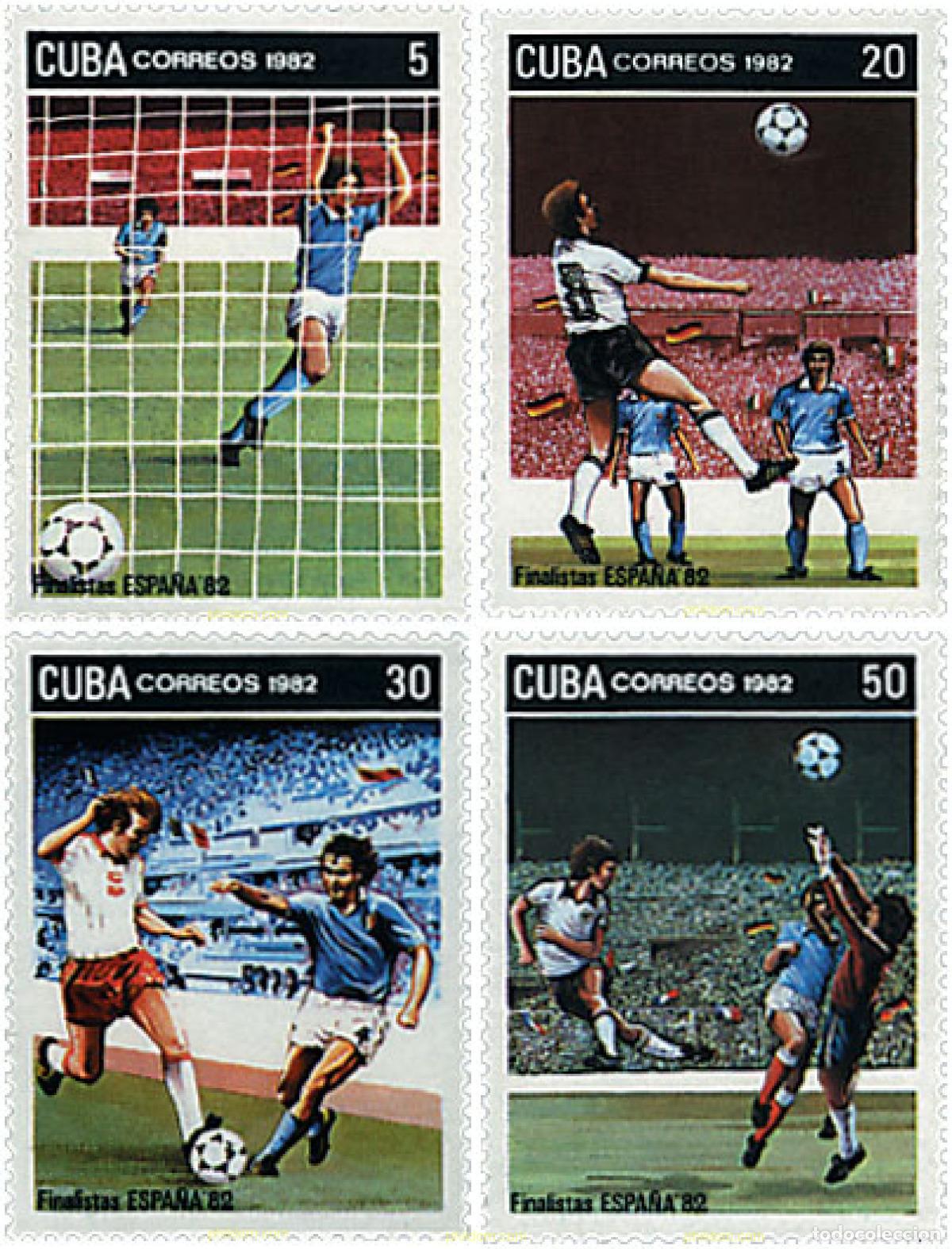 Sellos: 80643 MNH CUBA 1982 COPA DEL MUNDO DE FUTBOL. ESPA&Ntilde;A-82. Final