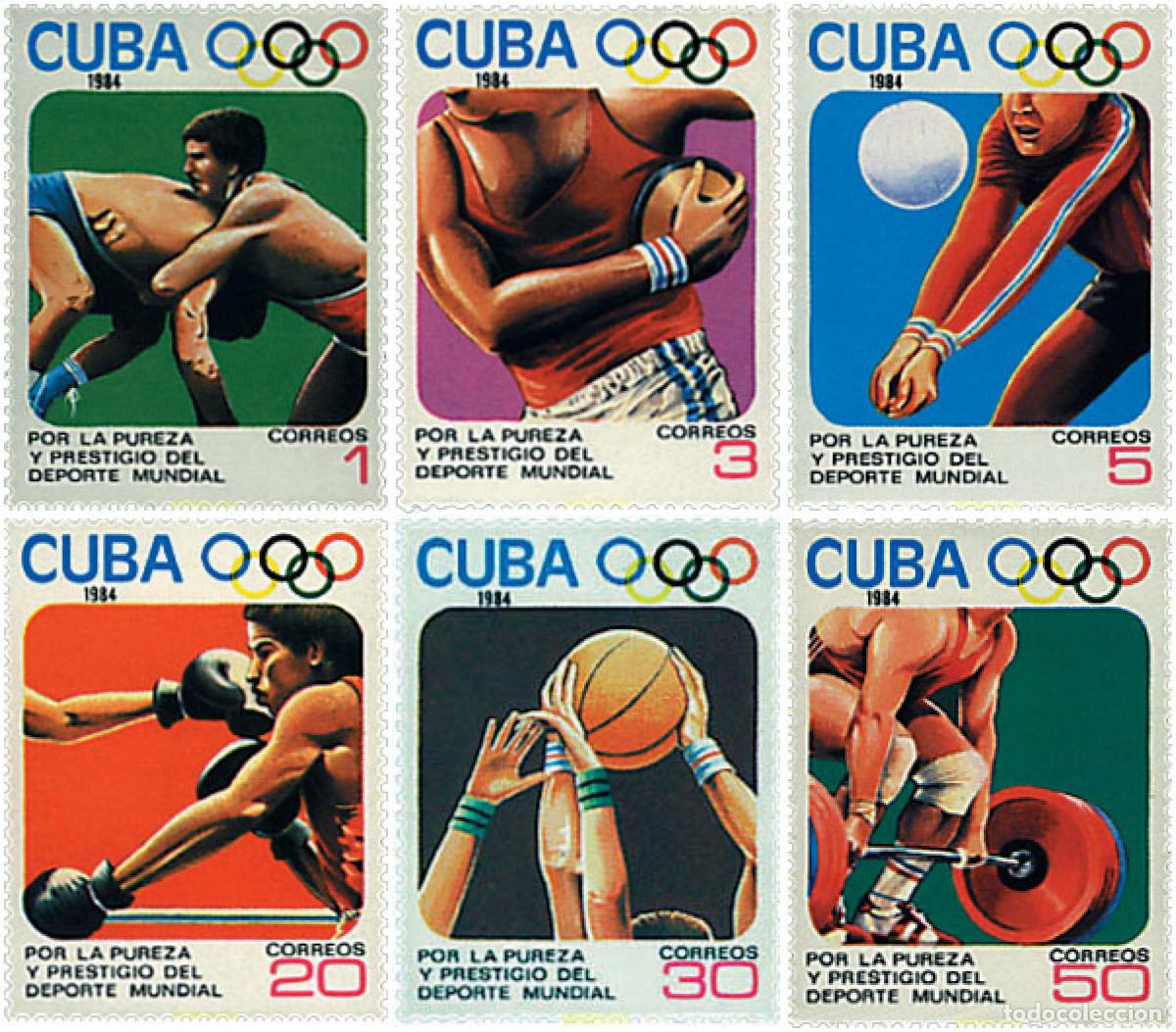 Sellos: 51912 MNH CUBA 1984 POR LA PUREZA Y PRESTIGIO DEL DEPORTE MUNDIAL