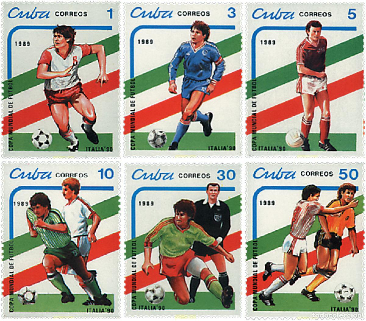 Sellos: 26826 MNH CUBA 1989 COPA DEL MUNDO DE FUTBOL. ITALIA-90