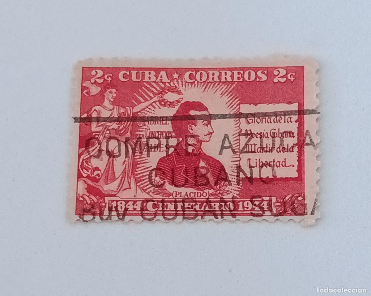Sellos: Sellos Cuba 1946. Centenario de la muerte de Gabriel de la Concepci&oacute;n.