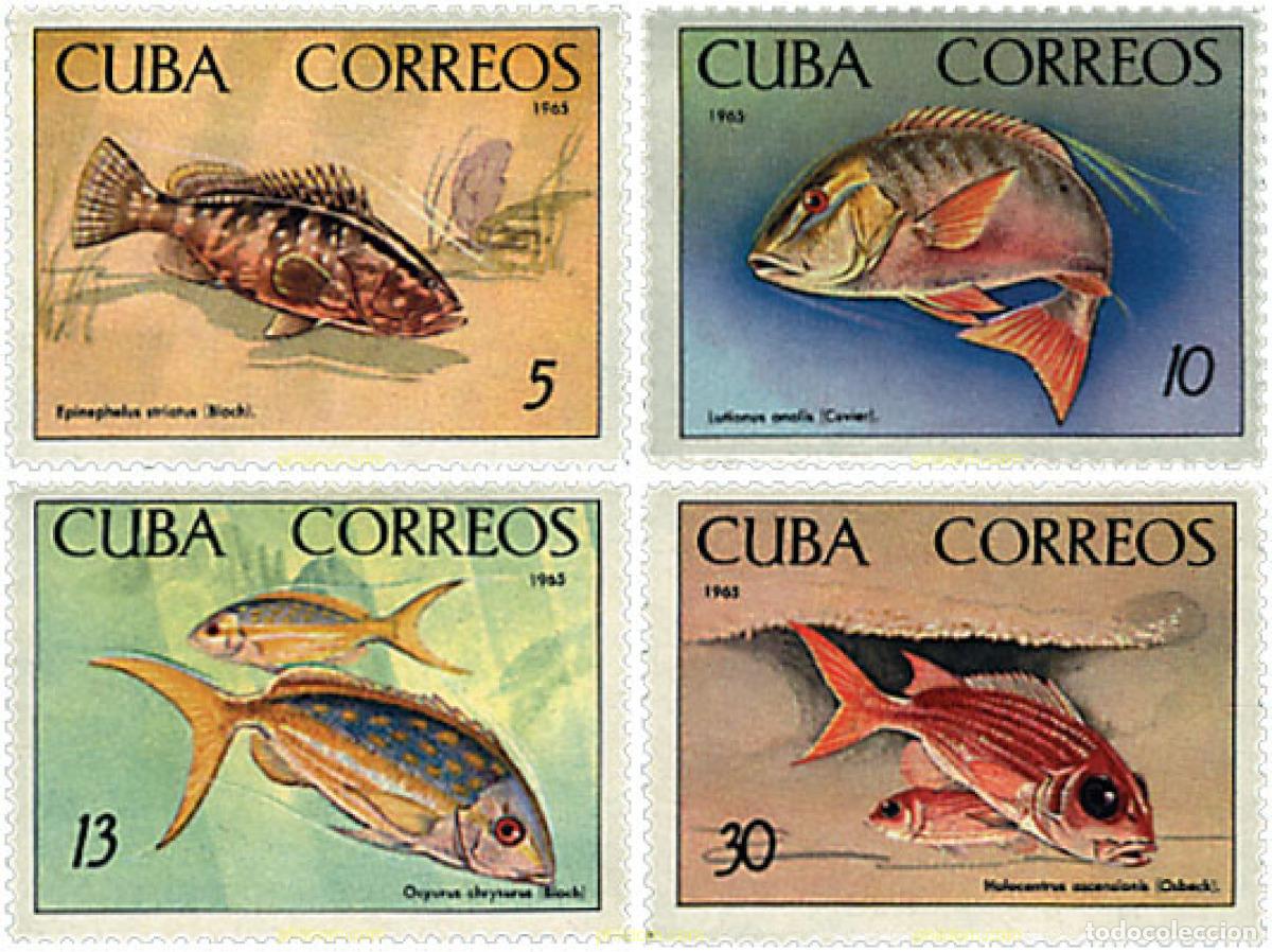 Sellos: 207607 MNH CUBA 1965 ACUARIO NACIONAL.