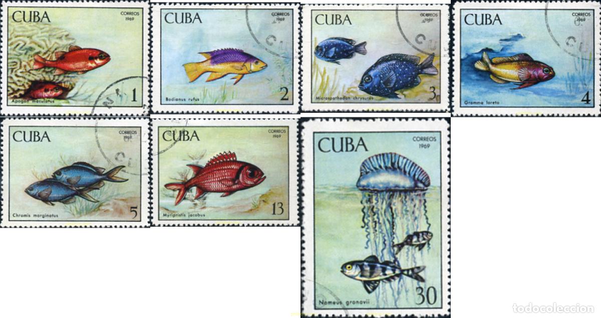 Sellos: 339464 USED CUBA 1969 PECES