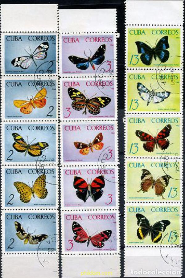 Sellos: 215777 USED CUBA 1965 MARIPOSAS TROPICALES