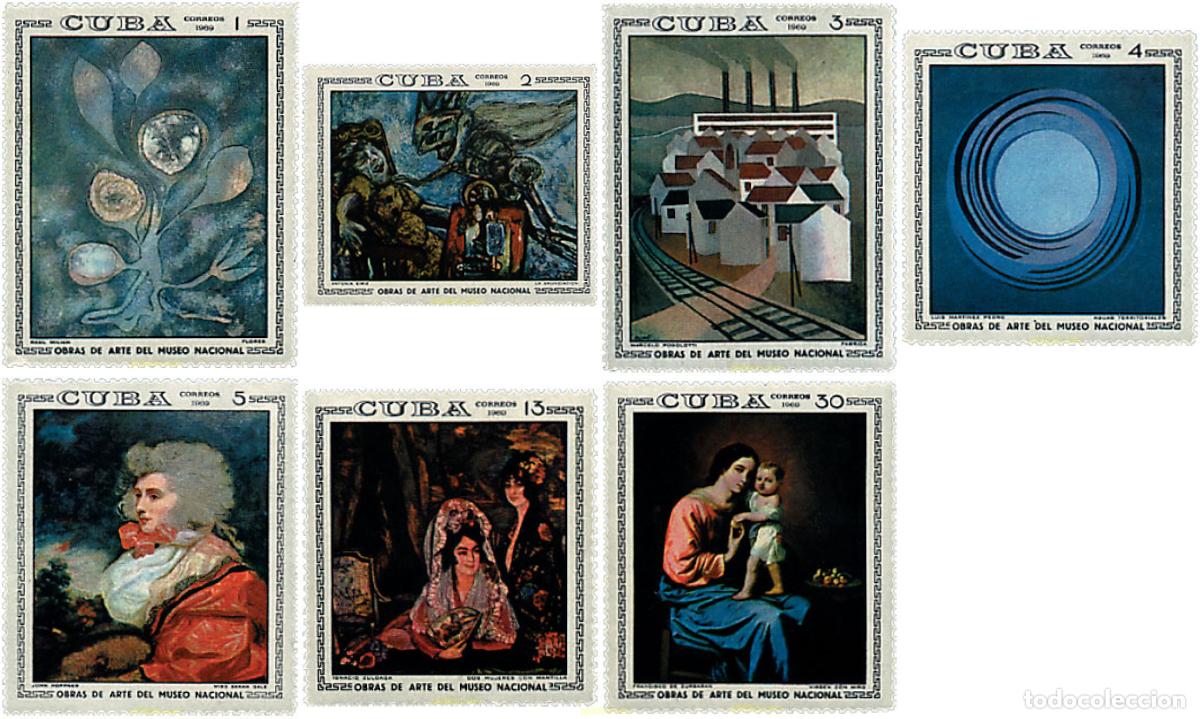 Sellos: 60507 MNH CUBA 1969 PINTURAS DEL MUSEO NACIONAL