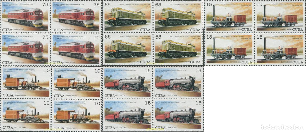 Sellos: 679440 MNH CUBA 1997 150 ANIVERSARIO DEL FERROCARRIL CUBANO