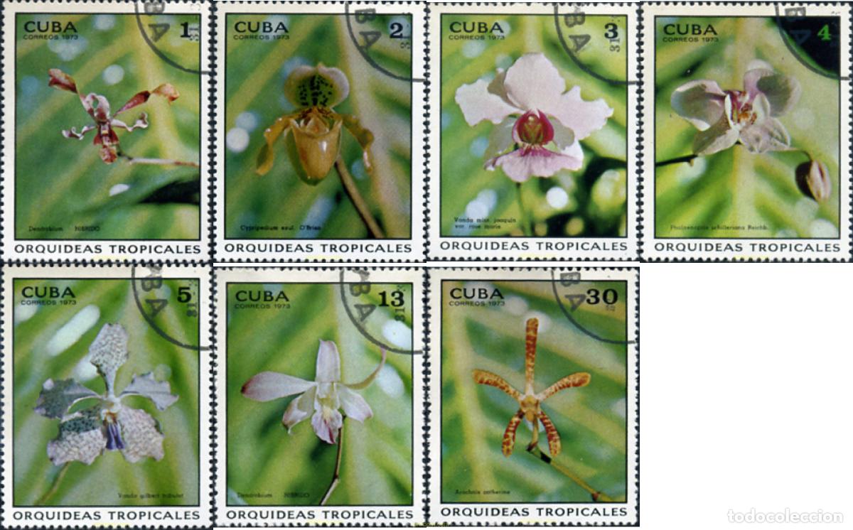 Sellos: 339013 USED CUBA 1973 ORQUIDEAS TROPICALES