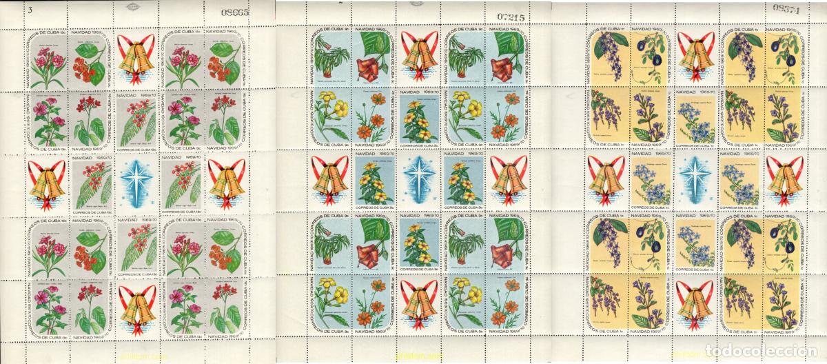 Sellos: 100381 MNH CUBA 1969 NAVIDAD. FLORES